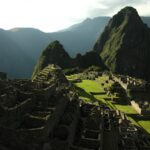 The classical view of Machu Picchu ruins in Cusco, Peru.