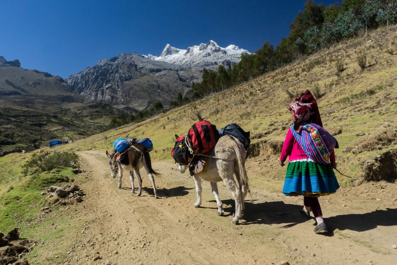 Tipping in Peru: Tipping the porters if you do a trek is part of a good tipping etiquette