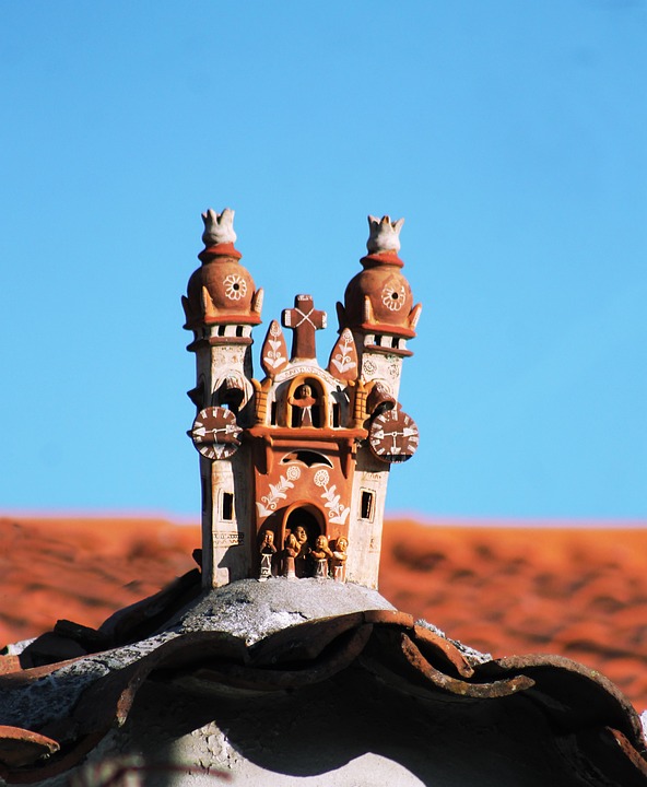 Church on top of a roof in Quinua, Ayacucho