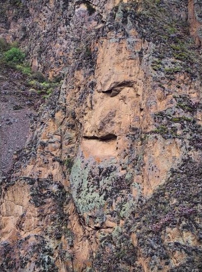 Face of the Tunupa in Ollantaytambo