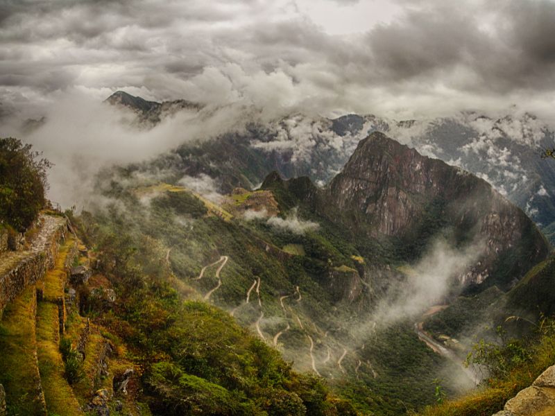 View of Machu Picchu when you arrive at the Sun Gate