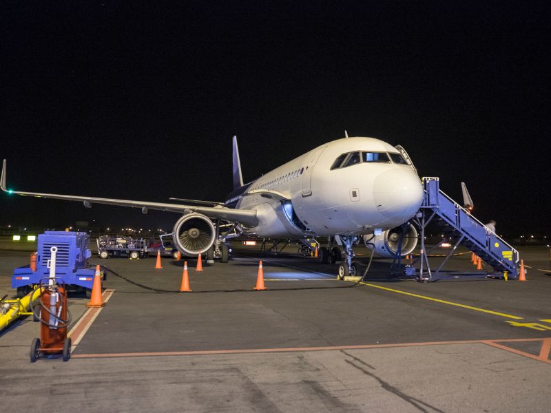 Airplane at Lima airport