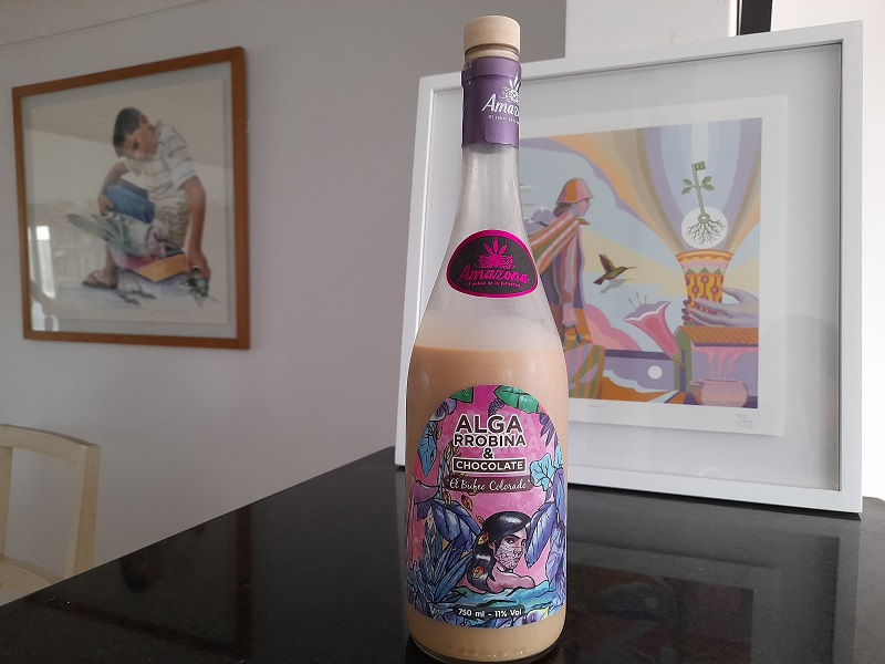 Algarrobina cocktail bottle