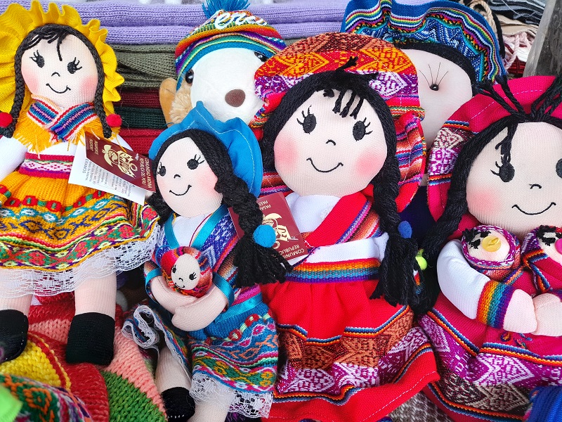 Peruvian dolls, cute Peruvian souvenirs for children 