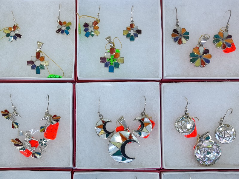 Silver earrings, perfect gifts from Peru