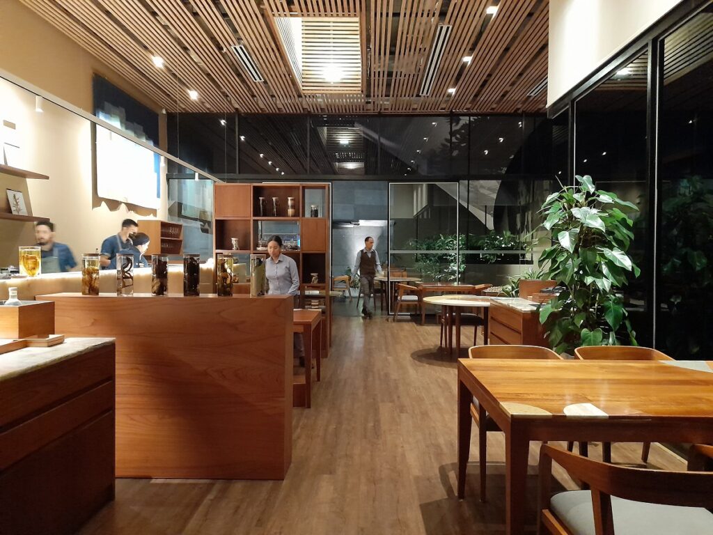 A view of the interior of Kjolle restaurant in Lima, Peru.