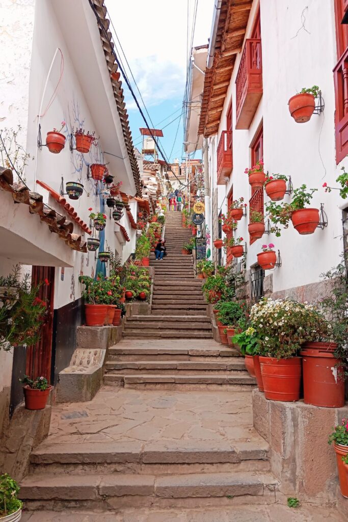The most beautiful street in Cusco