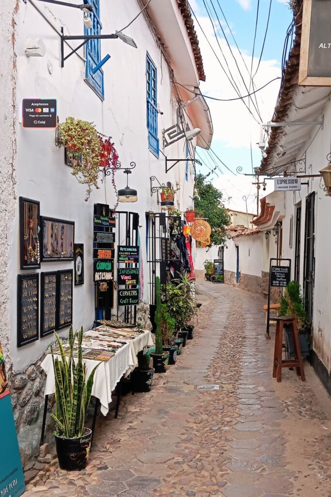 Narrow street in San Blas